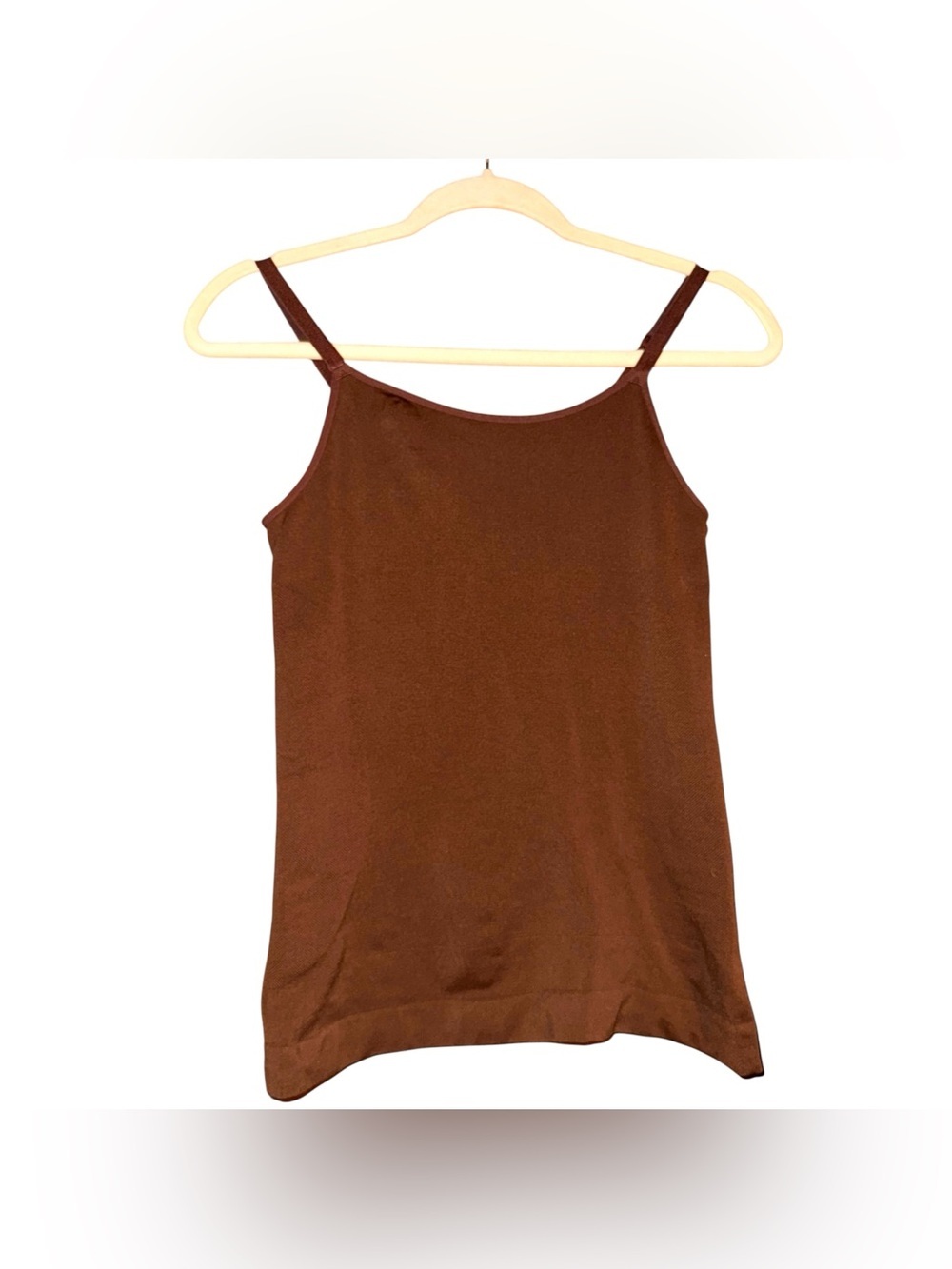 SHAPERMINT Essentials All Day Every Day Scoop Neck Cami Tank Top Brown Size L - Picture 2 of 8